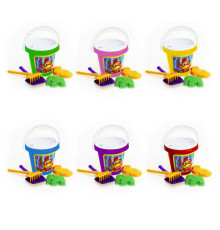 гр Відро "Класік - 2" набір 012/8 (25) "BAMSIC" сито, лопатка, грабельки, 2 пасочки