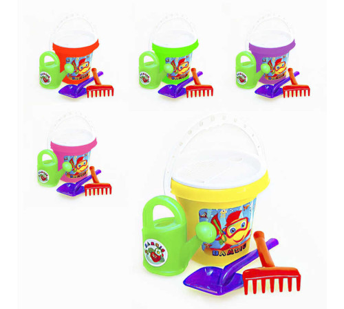 гр Відро "Класік - 3" набір + лійка мал. 012/9 (12) "BAMSIC"