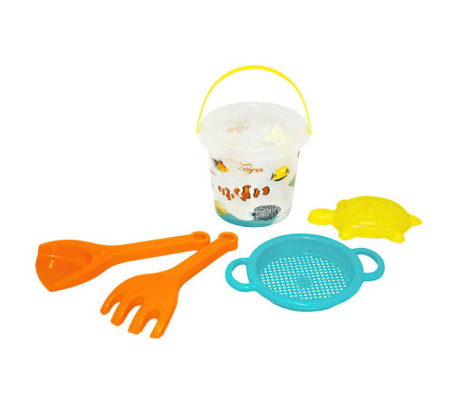 гр Набір для піску "Підводний світ" 5 ел. з термонаклейкою 39908 (20) "Tigres", у сітці – в наличии! Купите сейчас у KAZKOVA