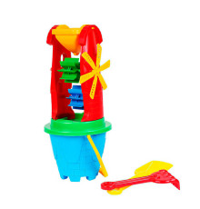 гр Млинок 2 2742 (12) "Technok Toys" сито, лопатка, грабельки, 41см, в пакеті
