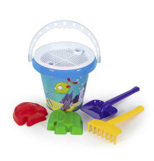 гр Відро класик №11 1280 (25) "BAMSIC", відро, формочки, лопатка, граблі, сито