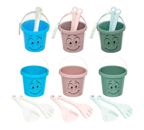 гр Набір для піску "Смайлик" 3 ел. з термонаклейкою 39951 (35) "Tigres"