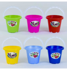 гр Відро мал. порожнє 012 (80) "BAMSIC" 6 кольорів