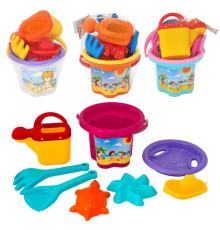 гр Набір для піску "Квіточка" 8 ел з лійкою 39810 (13) "Tigres", у сітці