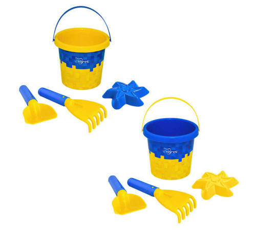 гр Набір для піску "Український піксель" 4 ел. з термонаклейкою 39949 (30) "Tigres" – в наличии! Купите сейчас у KAZKOVA