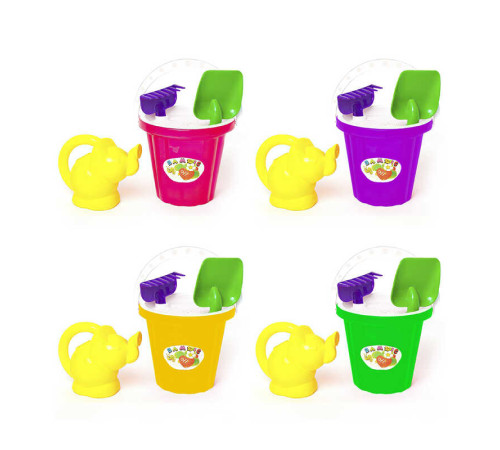 гр Пісочний набір "Великий №4 + лійка Слоник" 011/4 (12) "BAMSIC"