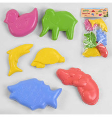 гр Пасочки для піску 6 штук в наборі 21280 (35) "M-TOYS"