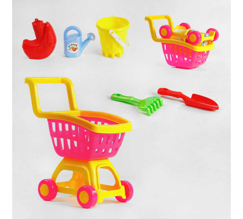 гр Пісочний набір 213/2 (5) "BAMSIC", візок, лійка, відро, лопатка, граблі – в наличии! Купите сейчас у KAZKOVA гр Пісочний набір 213/2 (5) "BAMSIC", візок, лійка, відро, лопатка, граблі – в наличии! Купите сейчас у KAZKOVA