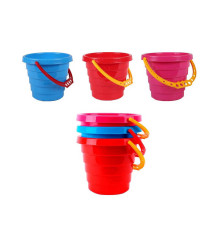 гр Відро малий. "Ребро" 0472 (90) "Technok Toys" 4 кольори, об'єм 1л, 13см