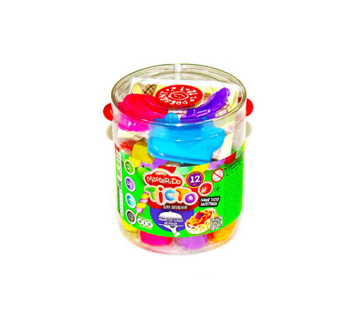 гр Тісто для ліплення "Master Do" TMD-01-06 УКР. (12) "Danko Toys", туба 12 кольорів, формочки для ліплення – в наличии! Купите сейчас у KAZKOVA