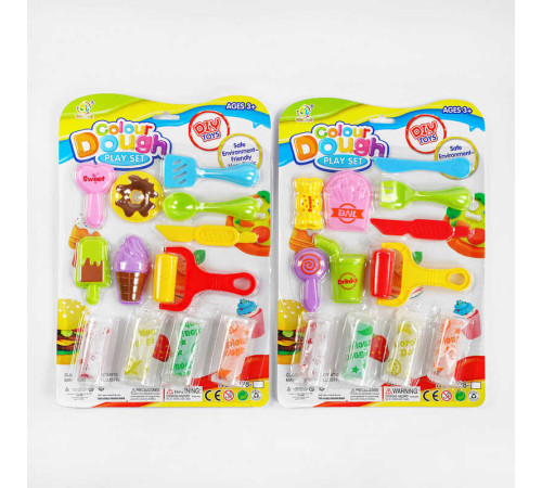 Тісто для ліплення 2028-2 AB (192/2) "Colour Dough", 2 види, на листі