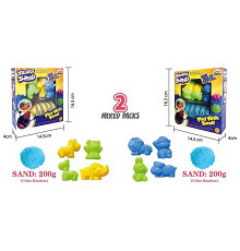 Кінетичний пісок 1907 D (96/2), 200 гр, 4 форми в коробці