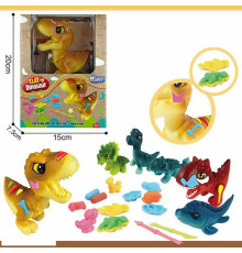 Тісто для ліплення SM 8116 (72/2) “Динозаврик”, 6 формочок, 6 кольорів тіста, фігурка, інструменти, в коробці