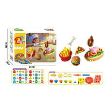 Тісто для ліплення 9010 (72/2) екструдер, 6 кольорів тіста, фігурні форми, ніж, тарілочка, в коробці