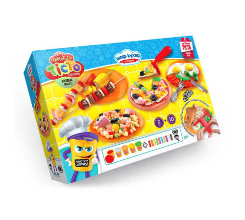гр Тісто для ліплення "Master Do" ШЕФ-КУХАР Піца велика TMD-09-01U УКР (4) "Danko Toys"