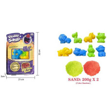 Кінетичний пісок 1908 E/F (48/2) 400 г, 8 форм, на листі