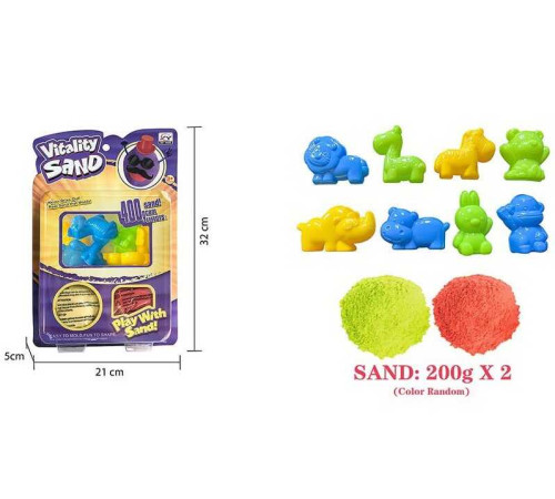 Кінетичний пісок 1908 E/F (48/2) 400 г, 8 форм, на листі – в наличии! Купите сейчас у KAZKOVA