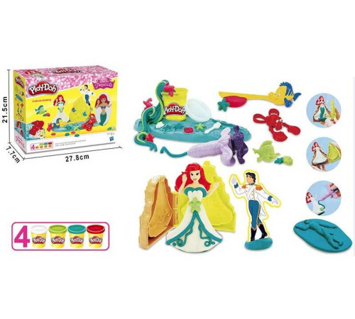 Тісто для ліплення 6623 A (48/2) 4 баночки із тістом, форми, екструдери, фігурка, в коробці – в наличии! Купите сейчас у KAZKOVA