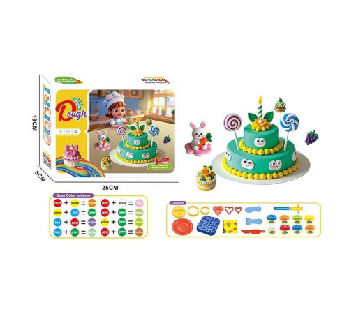 Тісто для ліплення 9014 (72/2) екструдер, 8 кольорів тіста, фігурні форми, тарілочка, 2 ножі, виделка, в коробці – в наличии! Купите сейчас у KAZKOVA