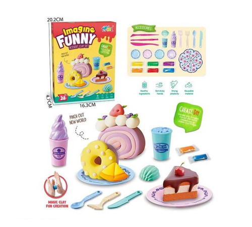 Тісто для ліплення S 2588 (120/2) 6 кольорів тіста, прилади, формочки, в коробці – в наличии! Купите сейчас у KAZKOVA