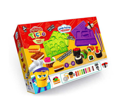 гр Тісто для ліплення Master Do "Шеф-кухар. Ресторан" TMD-17-01U,02U (4) "Danko Toys"