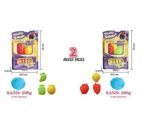 Кінетичний пісок 1909 I (96/3) 200 г, 3 форми, на листі – в наличии! Купите сейчас у KAZKOVA