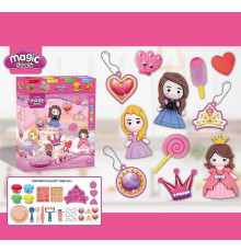 Тісто для ліплення 8649 (48/2) 4 кольори тіста, молди, інструменти, ланцюжки, в коробці