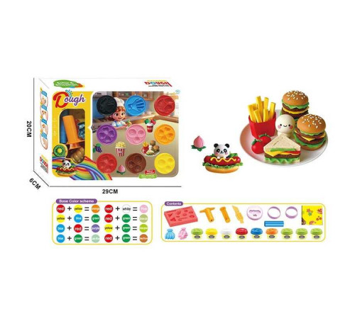 Тісто для ліплення 9022 (48/2) екструдер, 9 кольорів тіста, фігурні форми, ніж, в коробці – в наличии! Купите сейчас у KAZKOVA