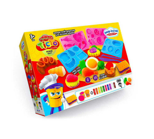 гр Тісто для ліплення Master Do "Шеф-кухар. Сендвіч-бар" TMD-17-03U (6) "Danko Toys"