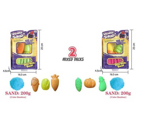 Кінетичний пісок 1909 J (96/3) 200 г, 3 форми, на листі – в наличии! Купите сейчас у KAZKOVA