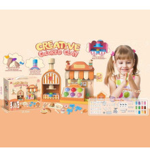 Тісто для ліплення 8904 (24) прес, 12 кольорів тіста, посуд, форми, наліпки, в коробці