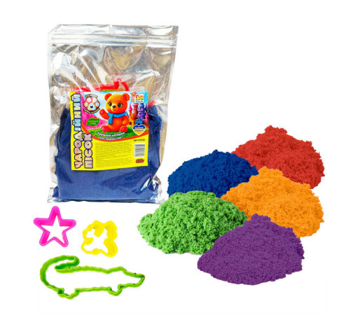 гр Кінетичний пісок 87135 (15) 0.4кг "4FUN Game Club", 3 формочки, в пакеті, ВИДАЄТЬСЯ МІКС ВИДІВ – в наличии! Купите сейчас у KAZKOVA