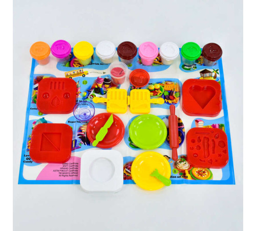 Тісто для ліплення 8328 (12) "Сендвіч-Ланч", 10 баночок тіста, аксесуари, ковпак, в коробці – в наличии! Купите сейчас у KAZKOVA