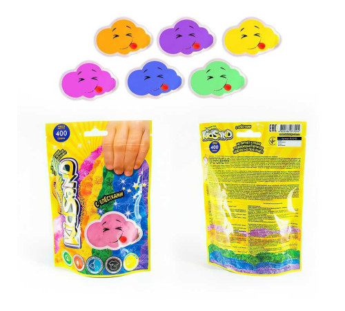 гр Набір креативної творчості "Кінетичний пісок "KidSand" пакет 400г KS-03-03 (18) "Danko Toys" – в наличии! Купите сейчас у KAZKOVA