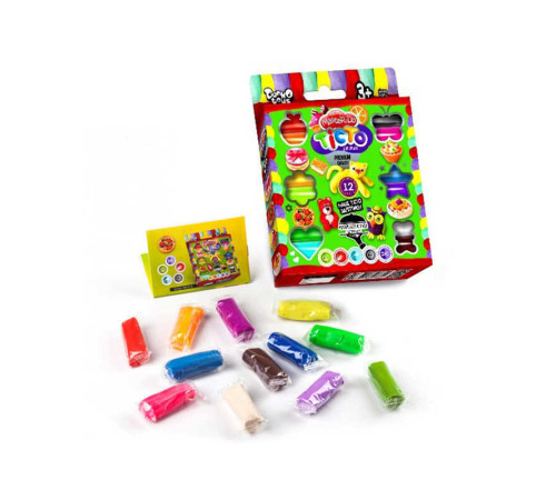 гр Тісто для ліплення "Master Do" TMD-02-04 (20) 12 кольорів, 20г, укр "Danko Toys"