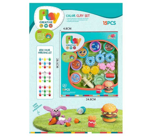 Тісто для ліплення 5838-127 (60/2) "Кухар" 5 кольорів, аксесуари, на листі – в наличии! Купите сейчас у KAZKOVA