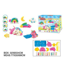 Тісто для ліплення F 018-210 (48/2) 12 кольорів, 7 форм, інструменти, в коробці