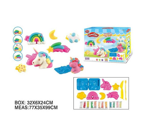 Тісто для ліплення F 018-210 (48/2) 12 кольорів, 7 форм, інструменти, в коробці – в наличии! Купите сейчас у KAZKOVA