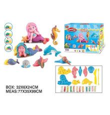 Тісто для ліплення F 018-211 (48/2) 12 кольорів, 8 форм, інструменти, в коробці