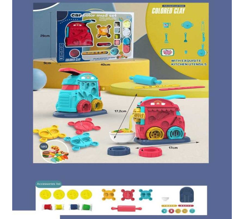 Тісто для ліплення 978-158 (24) 2 види, 4 кольори, екструдер, форми, наліпки, начиння, в коробці – в наличии! Купите сейчас у KAZKOVA