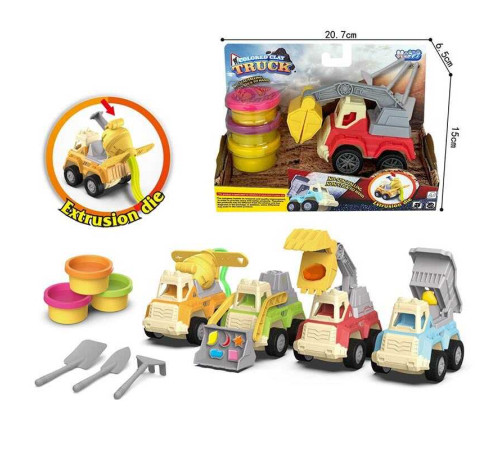 Тісто для ліплення SM 8107 (60/2) 3 кольори тіста, екструдери, форми, інструменти, машинка, в коробці – в наличии! Купите сейчас у KAZKOVA