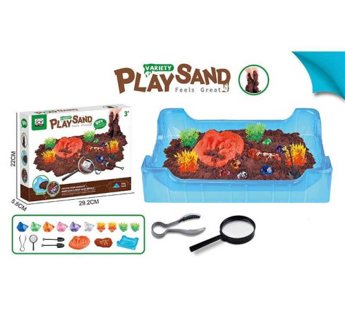 Кінетичний пісок 1939 (36/2) 500г піску, пісочниця, інструменти, в коробці – в наличии! Купите сейчас у KAZKOVA