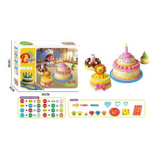 Тісто для ліплення 9009 (72/2) екструдер, 6 кольорів тіста, тарілочка, фігурні форми, ніж, в коробці