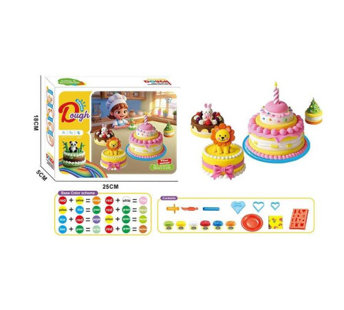 Тісто для ліплення 9009 (72/2) екструдер, 6 кольорів тіста, тарілочка, фігурні форми, ніж, в коробці – в наличии! Купите сейчас у KAZKOVA