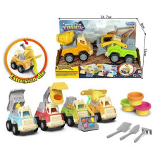 Тісто для ліплення SM 8108 (48/2) 3 кольори тіста, екструдери, форми, інструменти, 2 машинки, в коробці