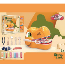 Тісто для ліплення 8635 (24/2) “Стоматолог”, бормашина на батарейках, стоматологічні інструменти, пластилін, в коробці