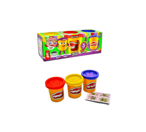гр Тісто для ліплення "Master Do" TMDB-01-04U УКР. (15) "Danko Toys", 3 банки*50 г – в наличии! Купите сейчас у KAZKOVA