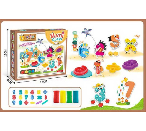 Тісто для ліплення 5829 C (120/2) 4 кольори, 16 форм, в коробці – в наличии! Купите сейчас у KAZKOVA