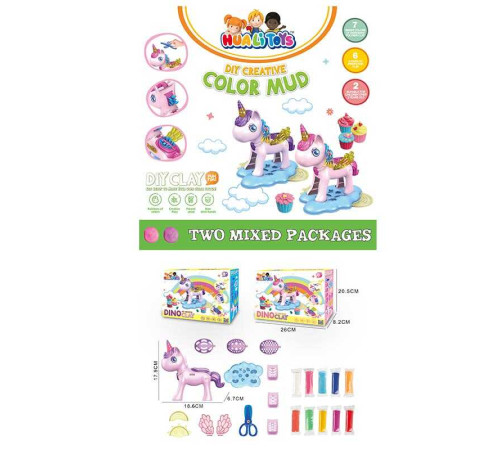 Тісто для ліплення CB 5506 (60/2) 2 види, екструдер коник, 10 кольорів тіста, формочки, в коробці – в наличии! Купите сейчас у KAZKOVA