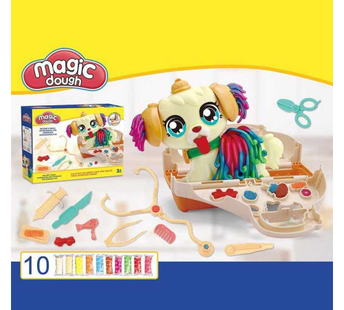 Тісто для ліплення 8636 (36/2) екструдер-песик, медичне приладдя, переноска, 9 кольорів тіста, в коробці – в наличии! Купите сейчас у KAZKOVA